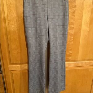 Anne Klein Women's Gray Checkered Trousers